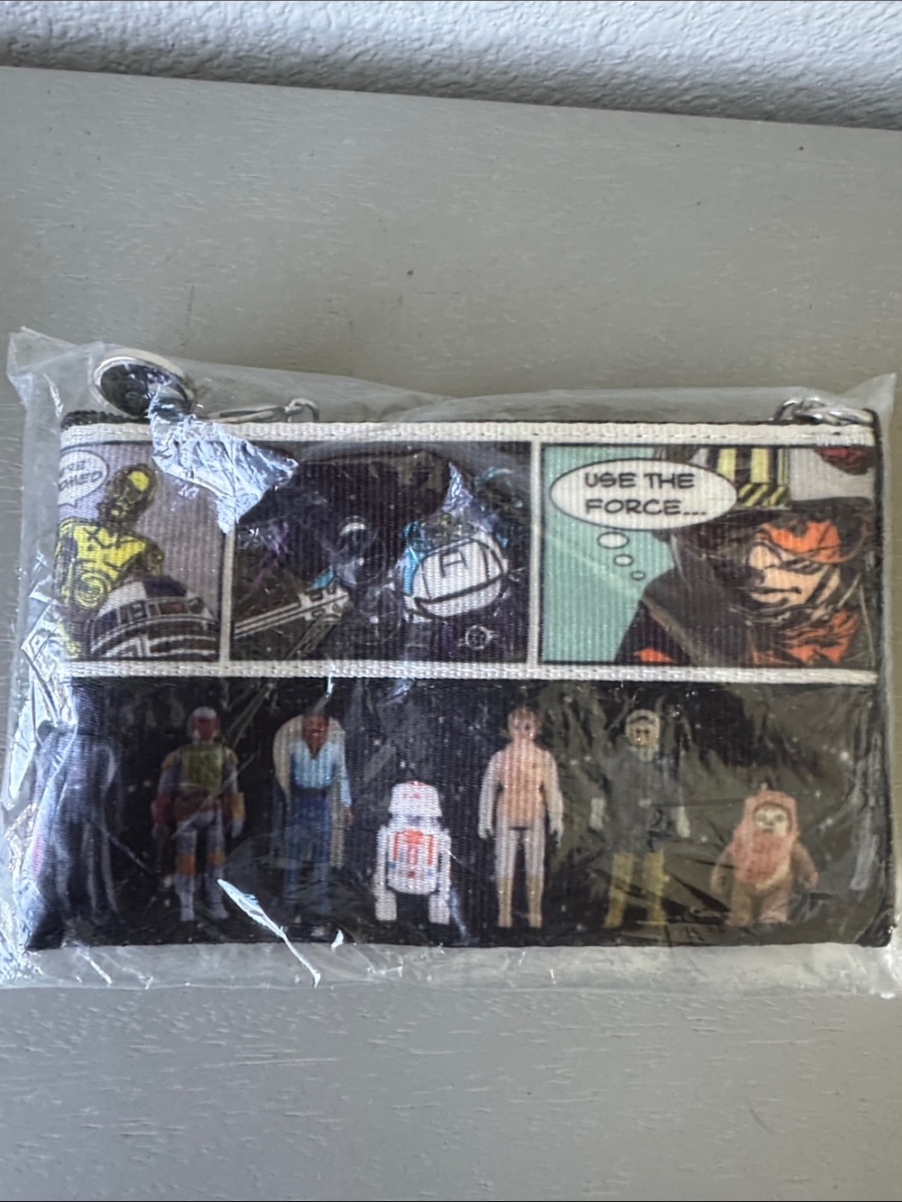 NWT Harvey’s seatbelt Star Wars patchwork coin purse